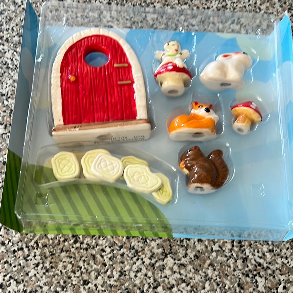 Fairy Garden Kit with Red Door and Cute Animals